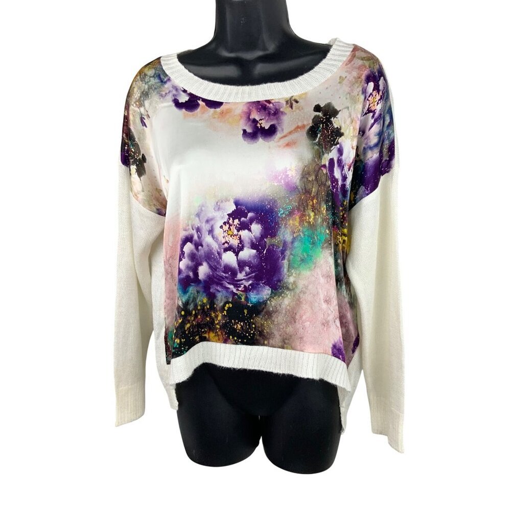 Millau oversized top silk cotton 44ch 24 L excellent  condition